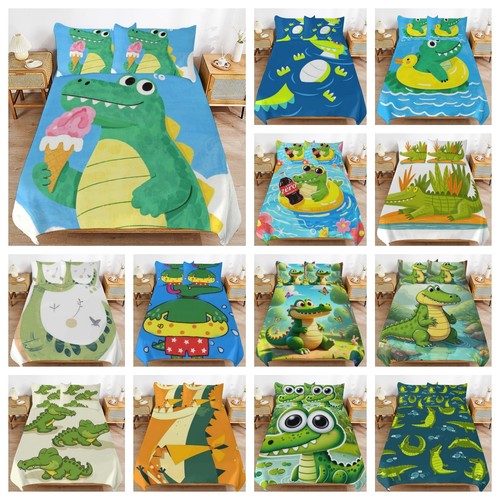 Cute little green - little, crocodile